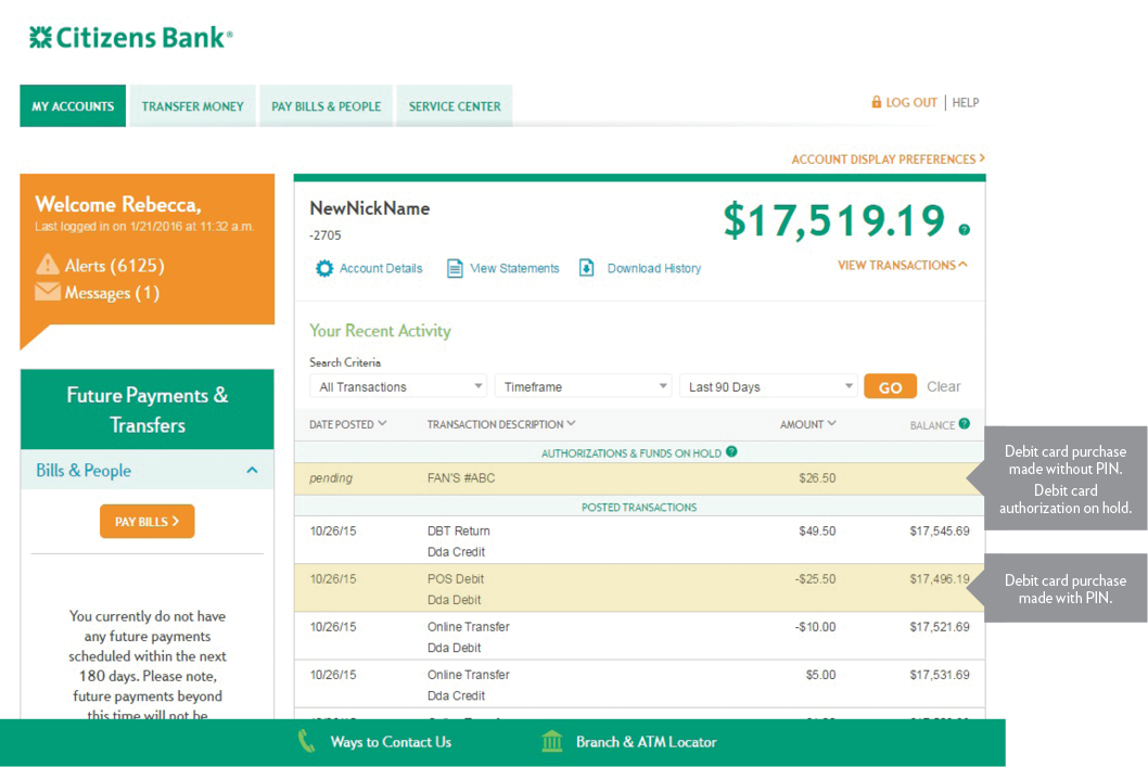 Learn How Your Checking Account Works Citizens Bank